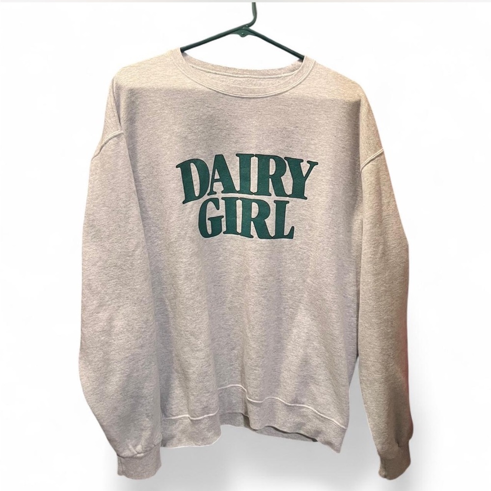 SOLD Dairy Girl Gray Sweatshirt